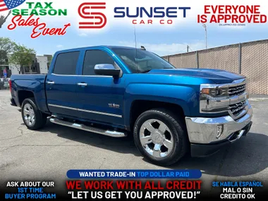 BLUE, 2018 CHEVROLET SILVERADO 1500 CREW CAB Image 5