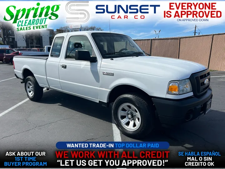 WHITE, 2009 FORD RANGER SUPER CAB Image 1