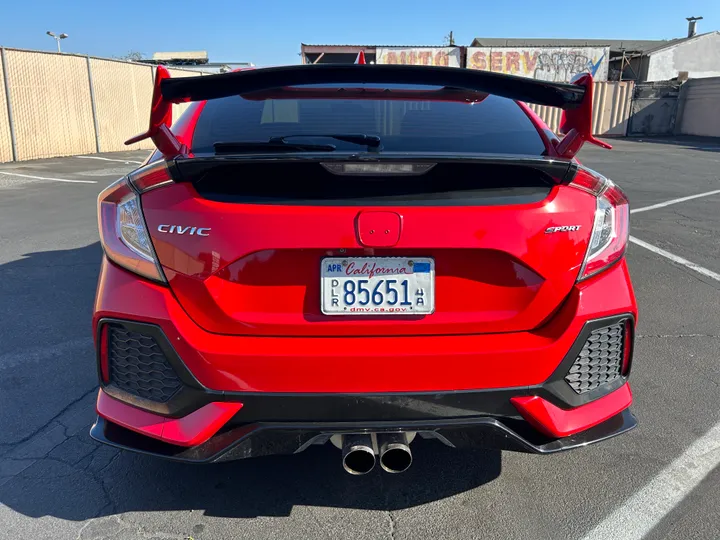 RED, 2018 HONDA CIVIC Image 6