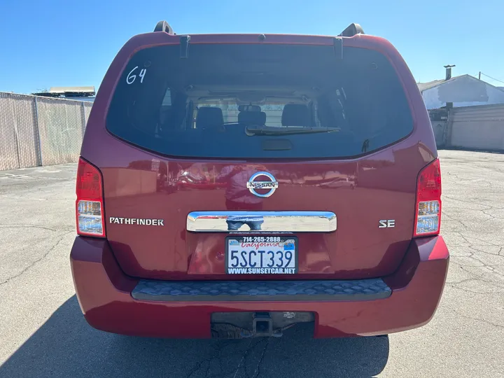 BURGUNDY, 2006 NISSAN PATHFINDER Image 6