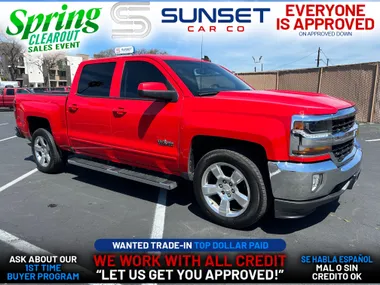 RED, 2018 CHEVROLET SILVERADO 1500 CREW CAB Image 