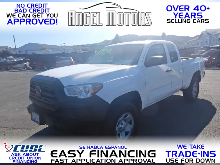 WHITE, 2019 TOYOTA TACOMA ACCESS CAB Image 1