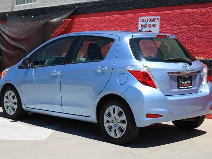 Blue, 2014 Toyota Yaris Image 9