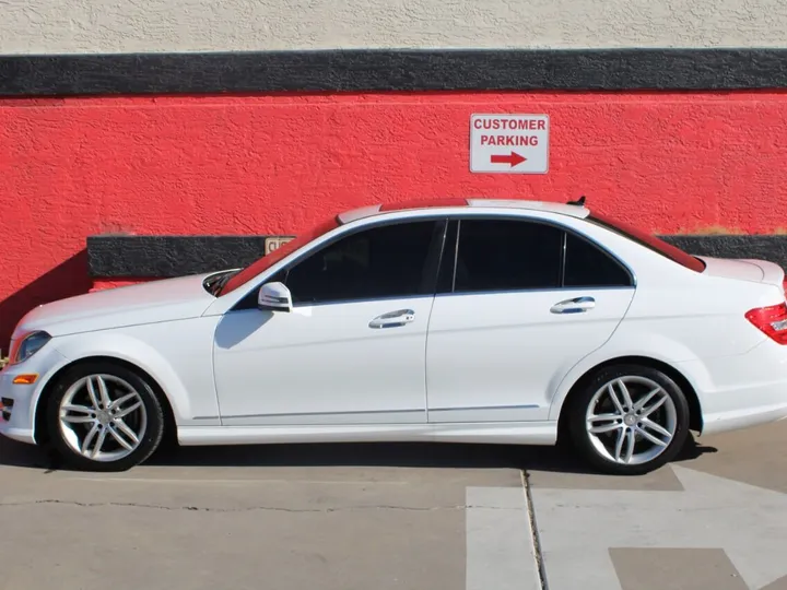 White, 2014 Mercedes-Benz C-Class Image 2