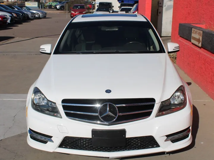 White, 2014 Mercedes-Benz C-Class Image 3