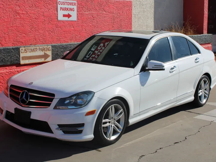 White, 2014 Mercedes-Benz C-Class Image 6