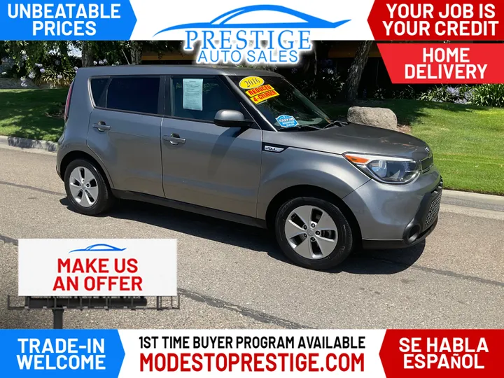 GRAY, 2016 KIA SOUL Image 1