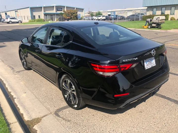 BLACK, 2021 NISSAN SENTRA Image 7