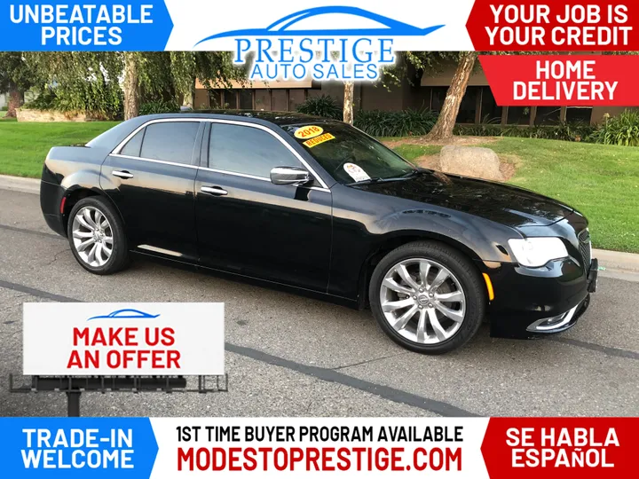 BLACK, 2018 CHRYSLER 300 Image 1