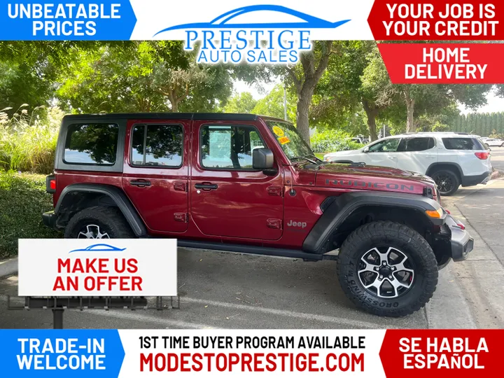 RED, 2021 JEEP WRANGLER UNLIMITED Image 1