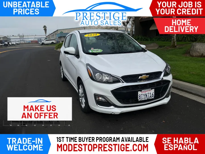 WHITE, 2021 CHEVROLET SPARK Image 1