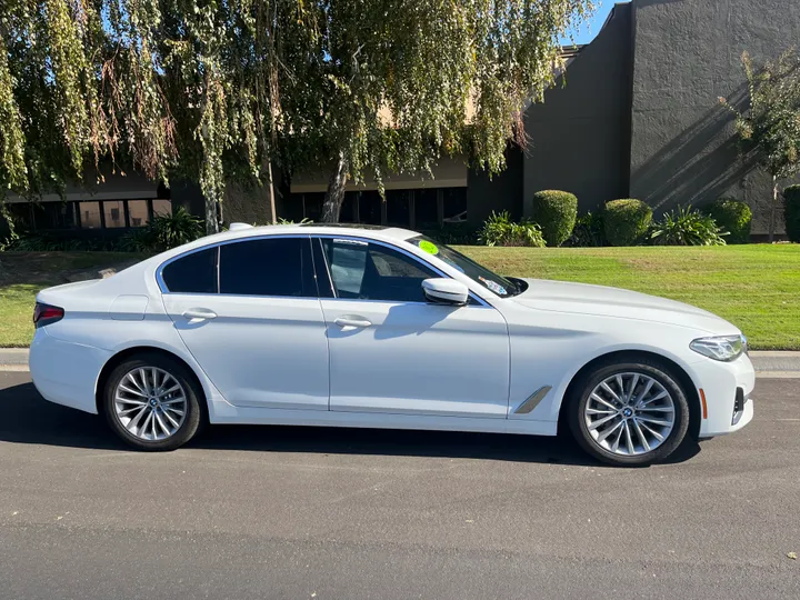 WHITE, 2021 BMW 5 SERIES Image 2