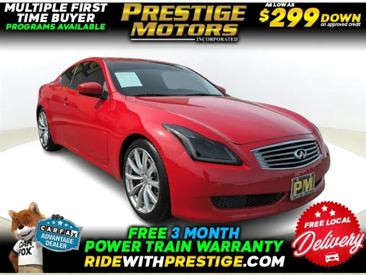 Vibrant Red, 2008 INFINITI G37 Image 1