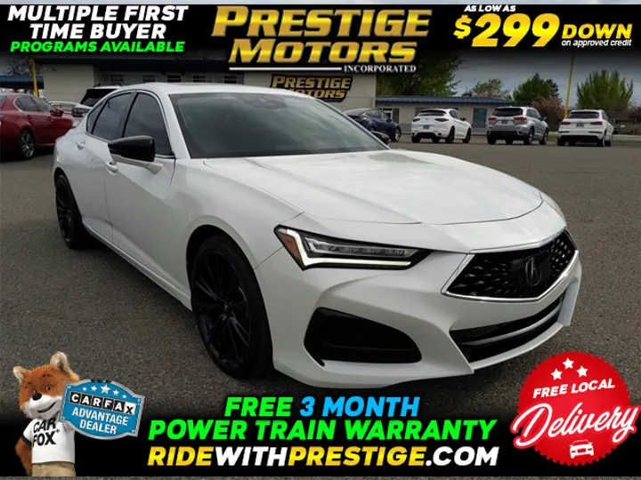 Platinum White Pearl, 2023 ACURA TLX Image 1