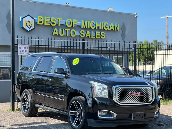 BLACK, 2015 GMC YUKON DENALI Image 2