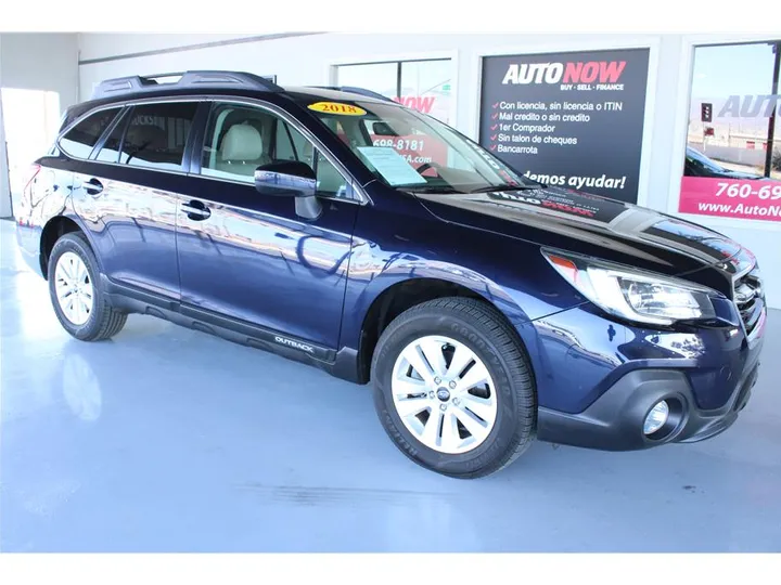 BLUE, 2018 SUBARU OUTBACK Image 7