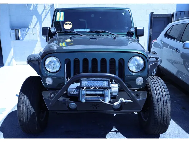 GREEN, 2011 JEEP WRANGLER Image 7