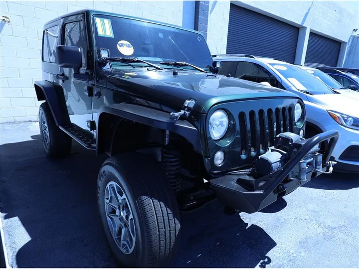 GREEN, 2011 JEEP WRANGLER Image 1