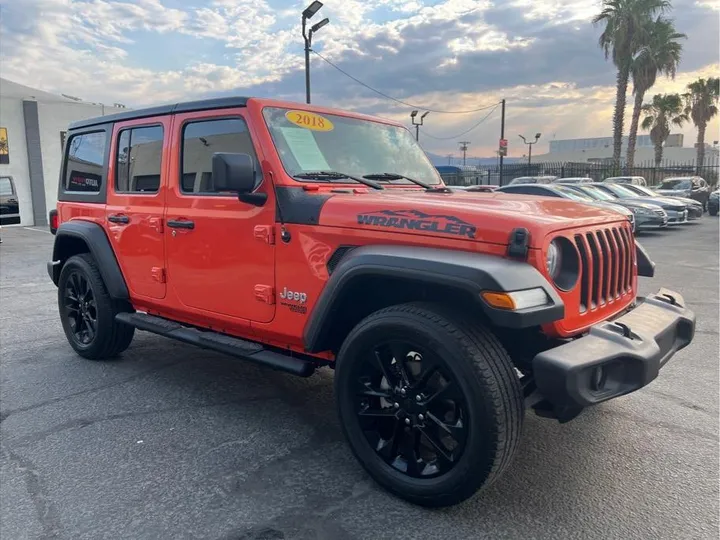 ORANGE, 2018 JEEP WRANGLER UNLIMITED Image 3