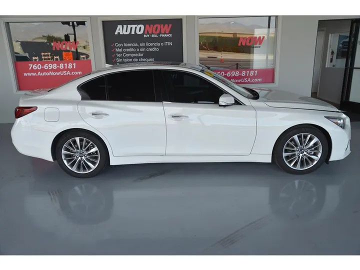 WHITE, 2021 INFINITI Q50 Image 6