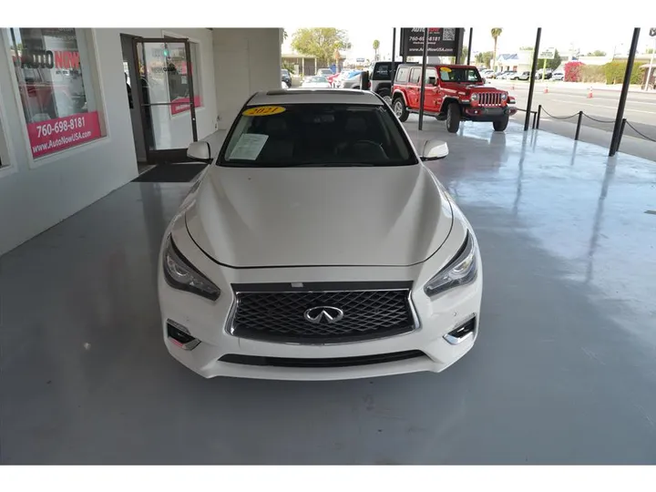 WHITE, 2021 INFINITI Q50 Image 8