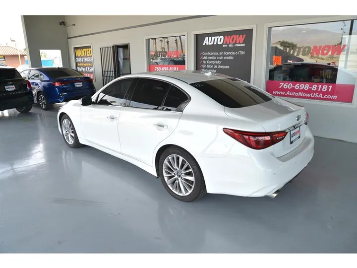 WHITE, 2021 INFINITI Q50 Image 3