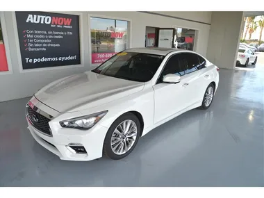 WHITE, 2021 INFINITI Q50 Image 3