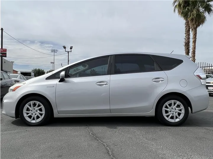 SILVER, 2012 TOYOTA PRIUS V Image 2