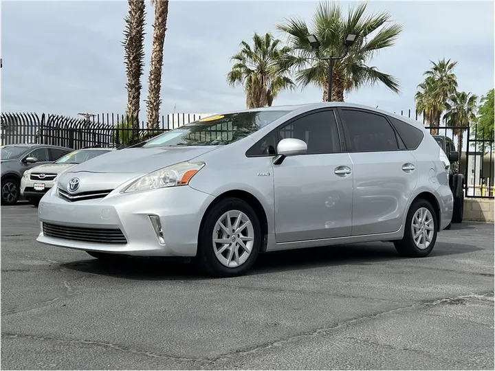 SILVER, 2012 TOYOTA PRIUS V Image 1