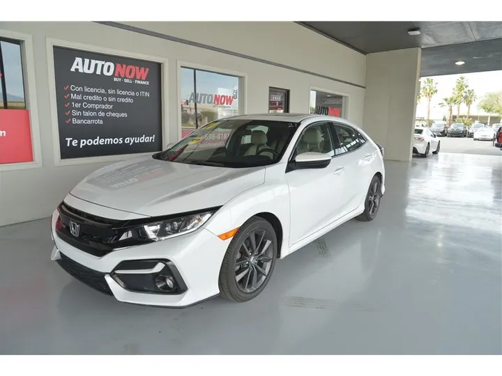 WHITE, 2020 HONDA CIVIC Image 1