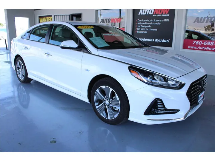 WHITE, 2019 HYUNDAI SONATA PLUG-IN HYBRID Image 7