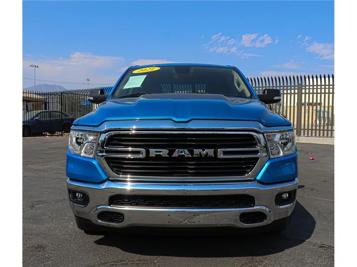 BLUE, 2021 RAM 1500 CREW CAB Image 8