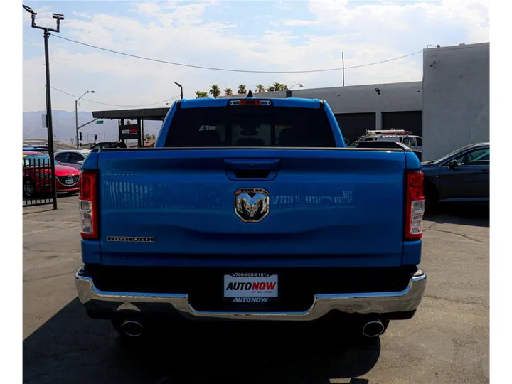 BLUE, 2021 RAM 1500 CREW CAB Image 4