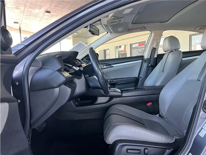 GRAY, 2018 HONDA CIVIC Image 7