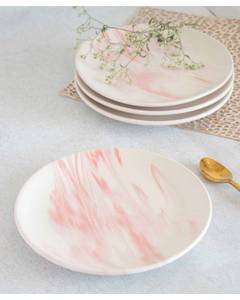  Pink Marble Plate (Set of 2)