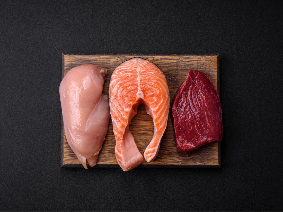 Fleisch und Fisch