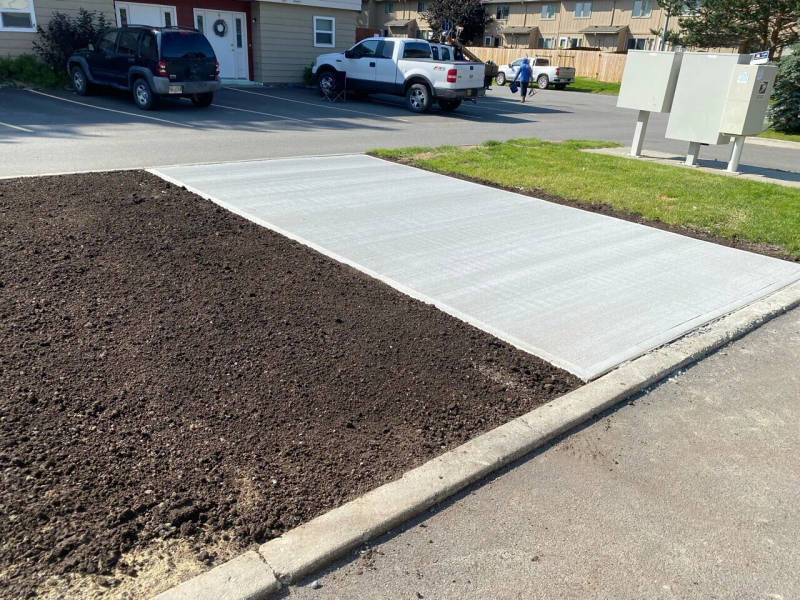 Concrete demolition and driveway replacement by Titan LLC, Alaska