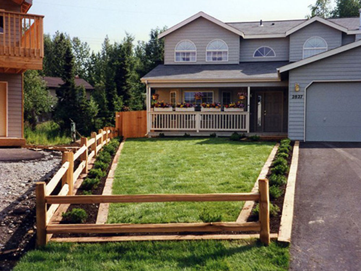 Split Rail fence style by Titan LLC, Wasilla Alaska