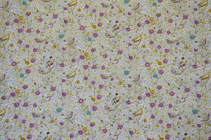 FLEURS ET OISEAUX - 1596 indigo-prune — Casal