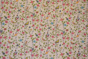 FLEURS ET OISEAUX - 8090 grenat-rose — Casal