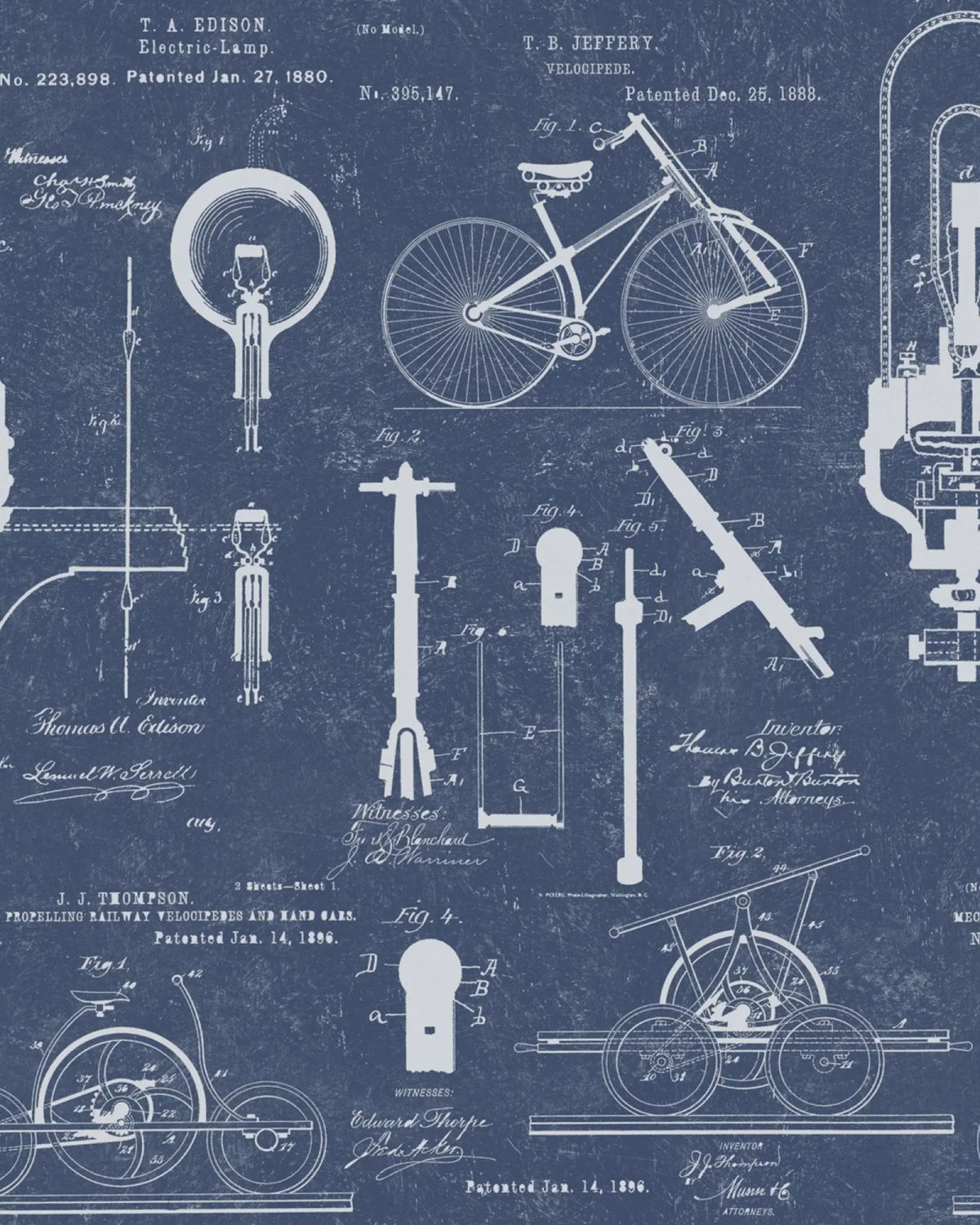 PATENTS Blue Wallpaper — Mind The Gap