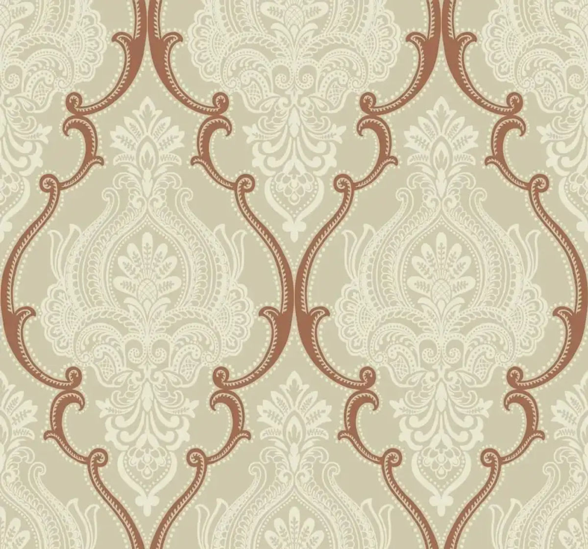 Filigree Damask — Paper & Ink