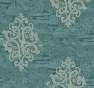 Eastern Garden Monotone with Damask — Pelican Prints