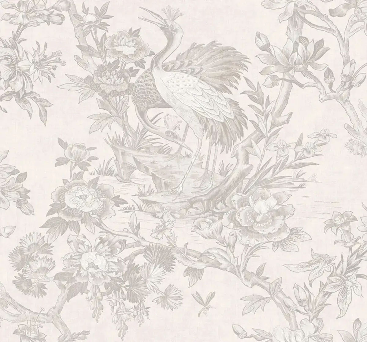 Crane Toile — Pelican Prints