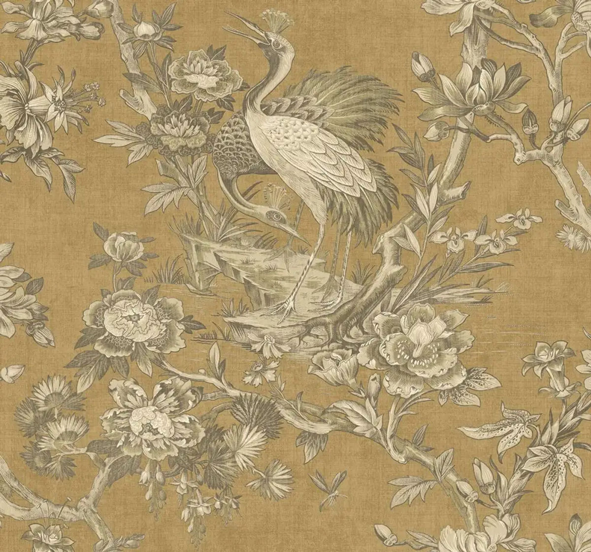 Crane Toile — Pelican Prints