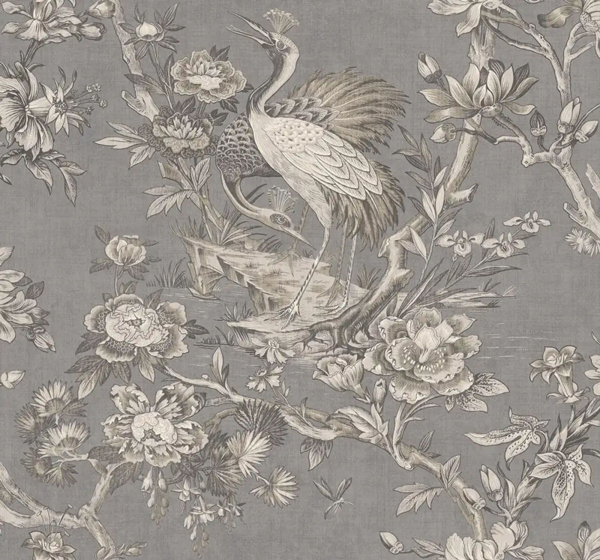 Crane Toile — Pelican Prints