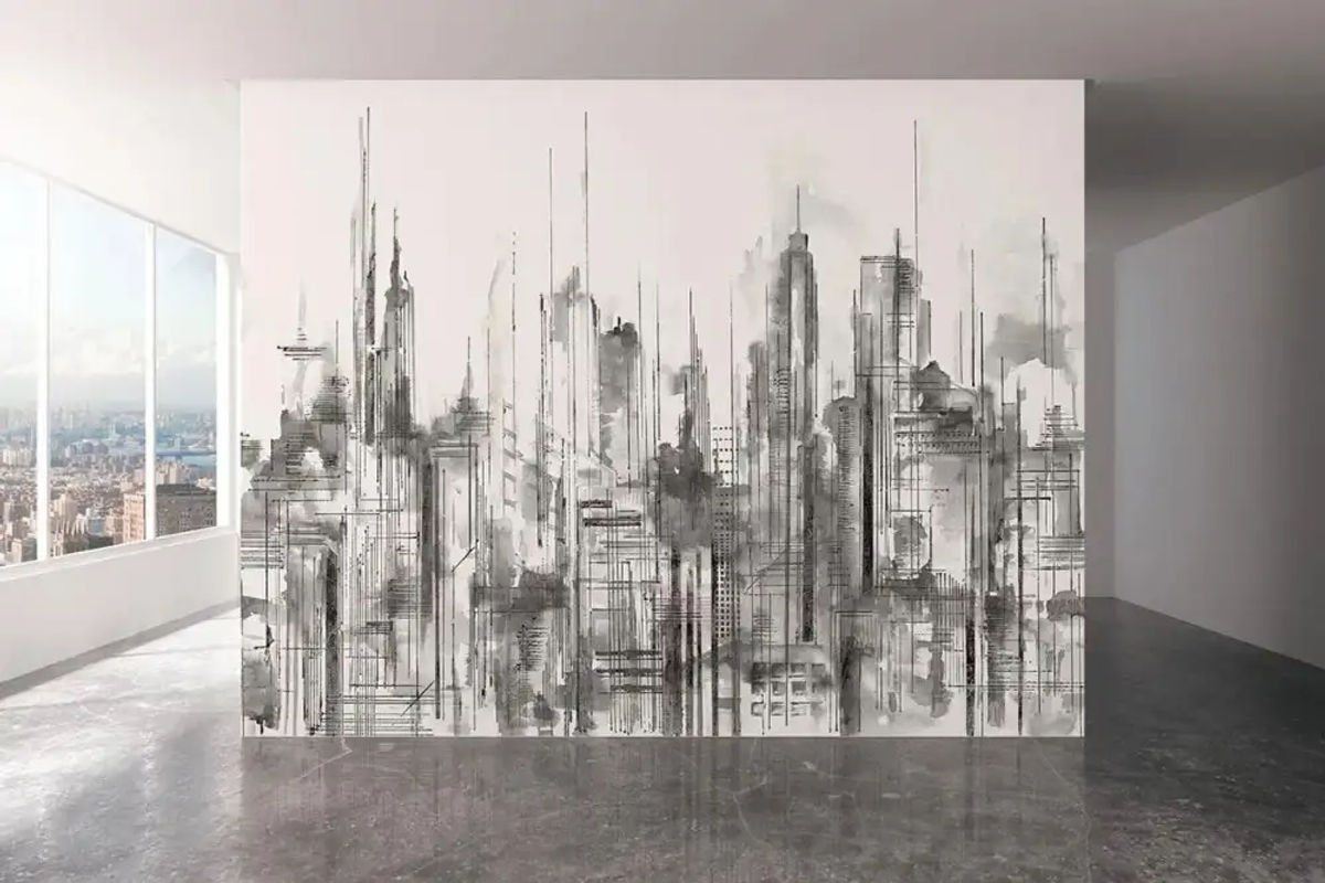 Skyline Mural 2.1m — Pelican Prints