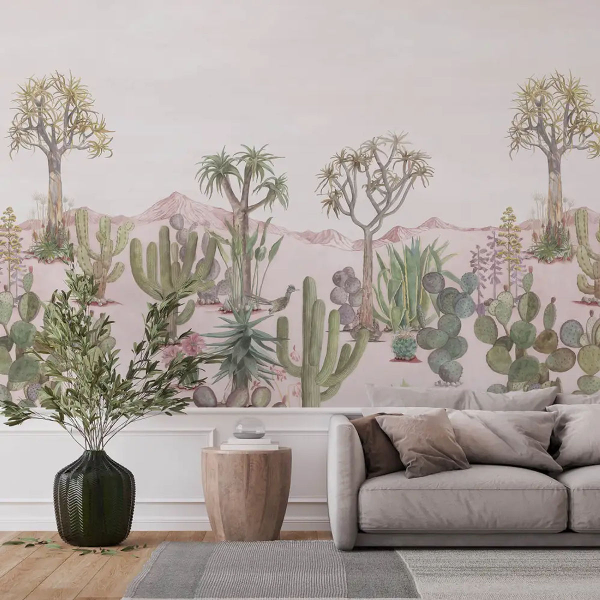 Desert Mural Wallpaper Mural - Pink Sand — Sian Zeng