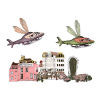 Flycopter Magnet - Brown