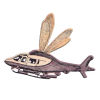 Small Flycopter Magnet - Brown L